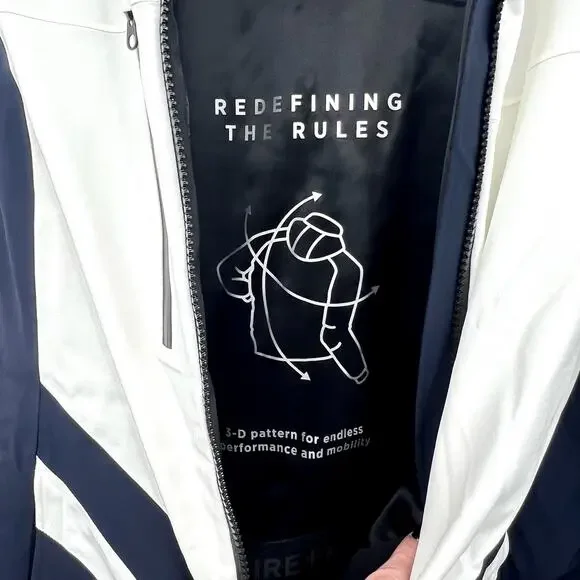 BOGNER Women's Dalya Hooded Two Tone Ski Jacket US 4 Small Off White WP NWOT - Picture 8 of 15